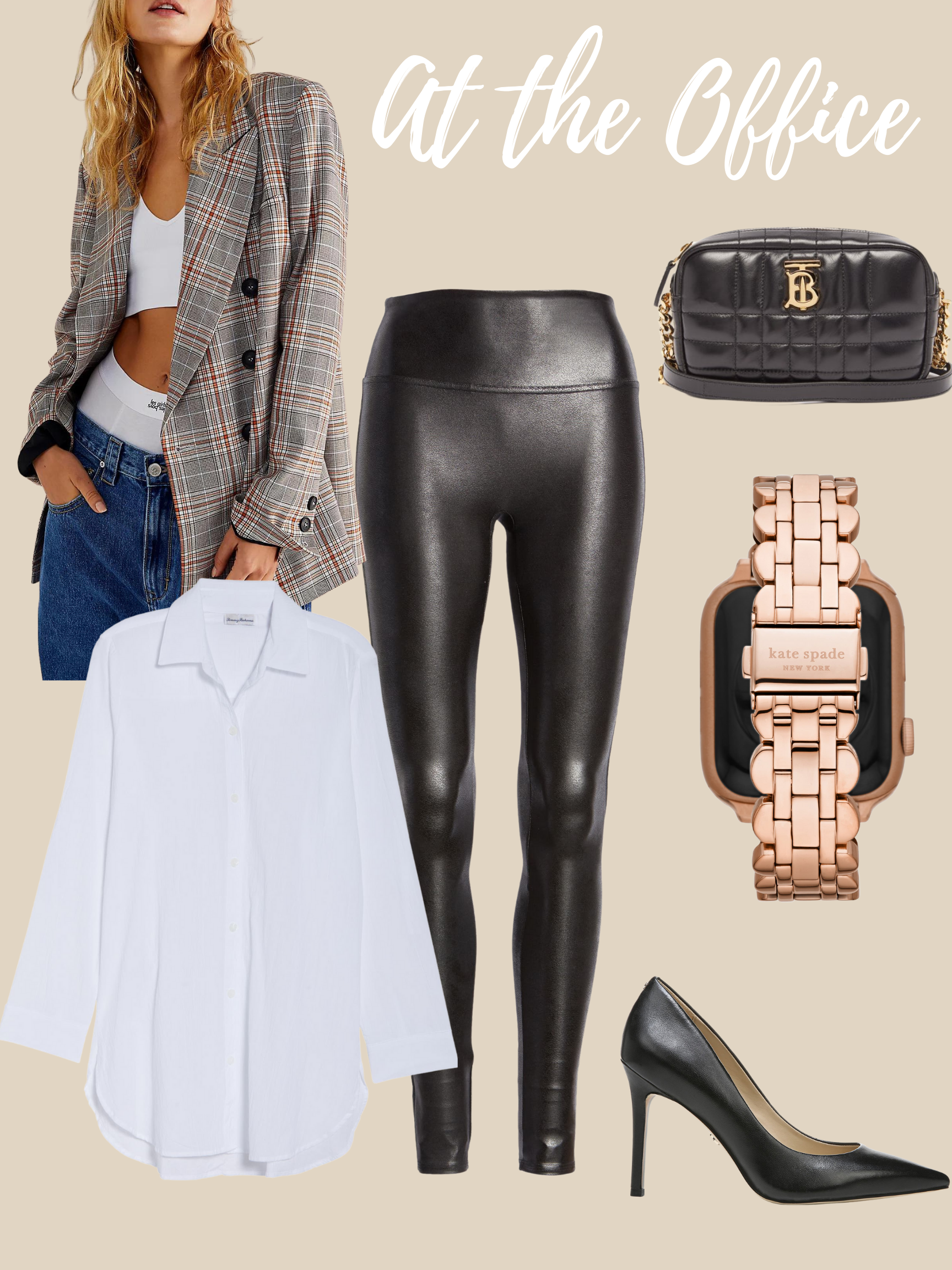 Leather Leggings Weekend Chic Outfit - Affordable French Chic