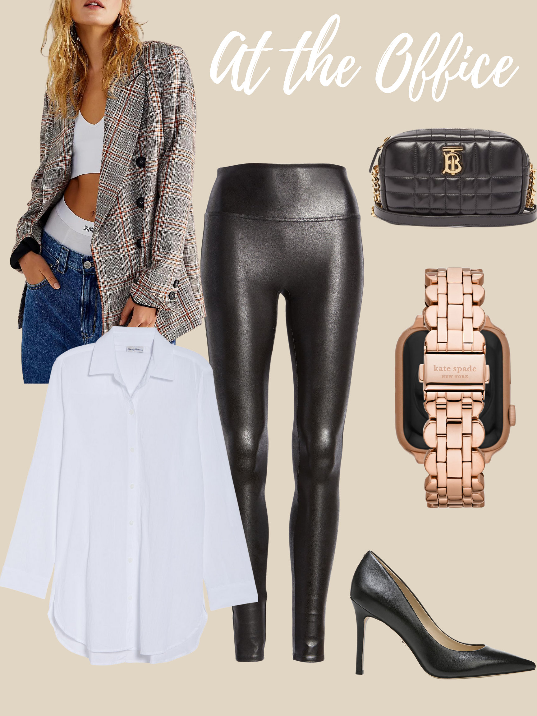 Leather Leggings Outfit With Sneakers For Women