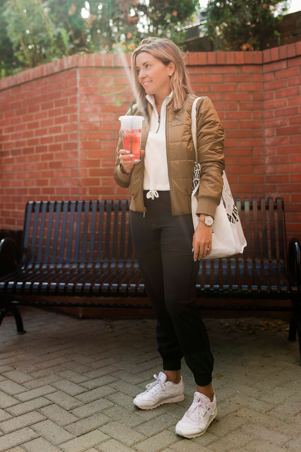 Lululemon Leopard Leggings and Vest Outfit