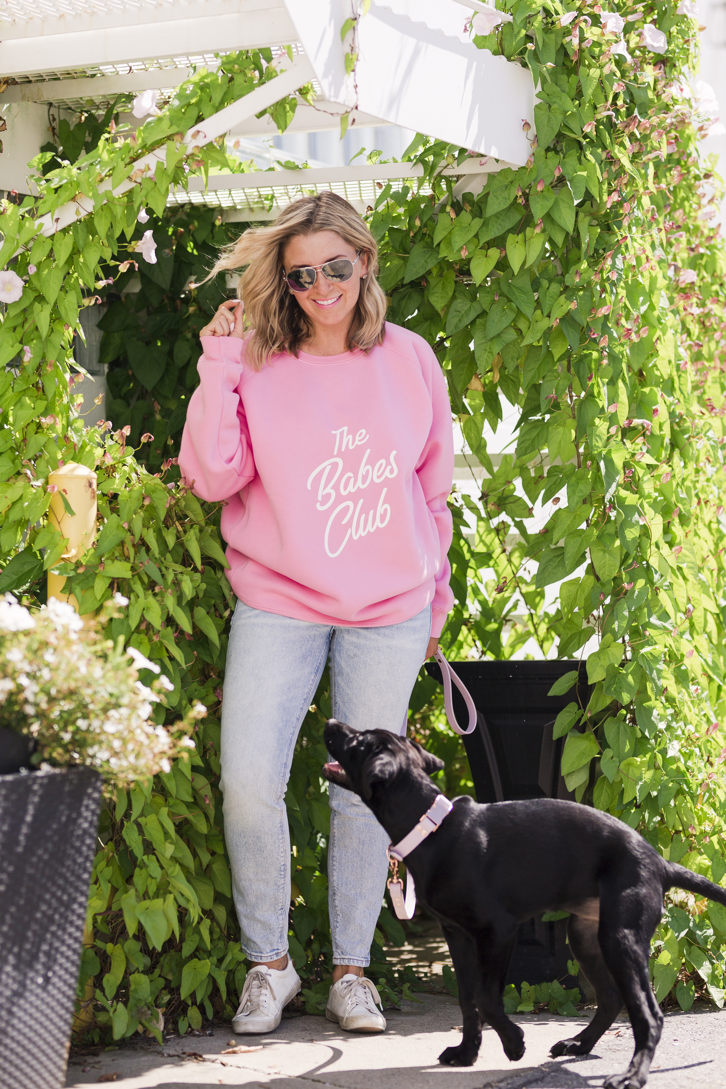 Candy Pink Babes Club Sweatshirt-1