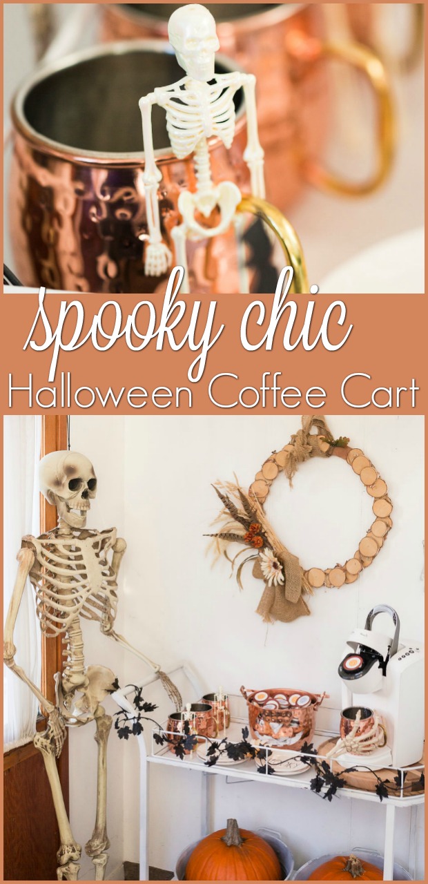 spooky chic Halloween coffee cart-11
