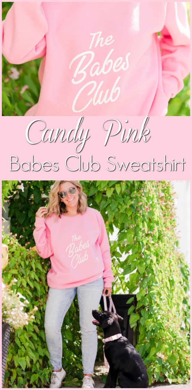 Candy Pink Babes Club Sweatshirt-7