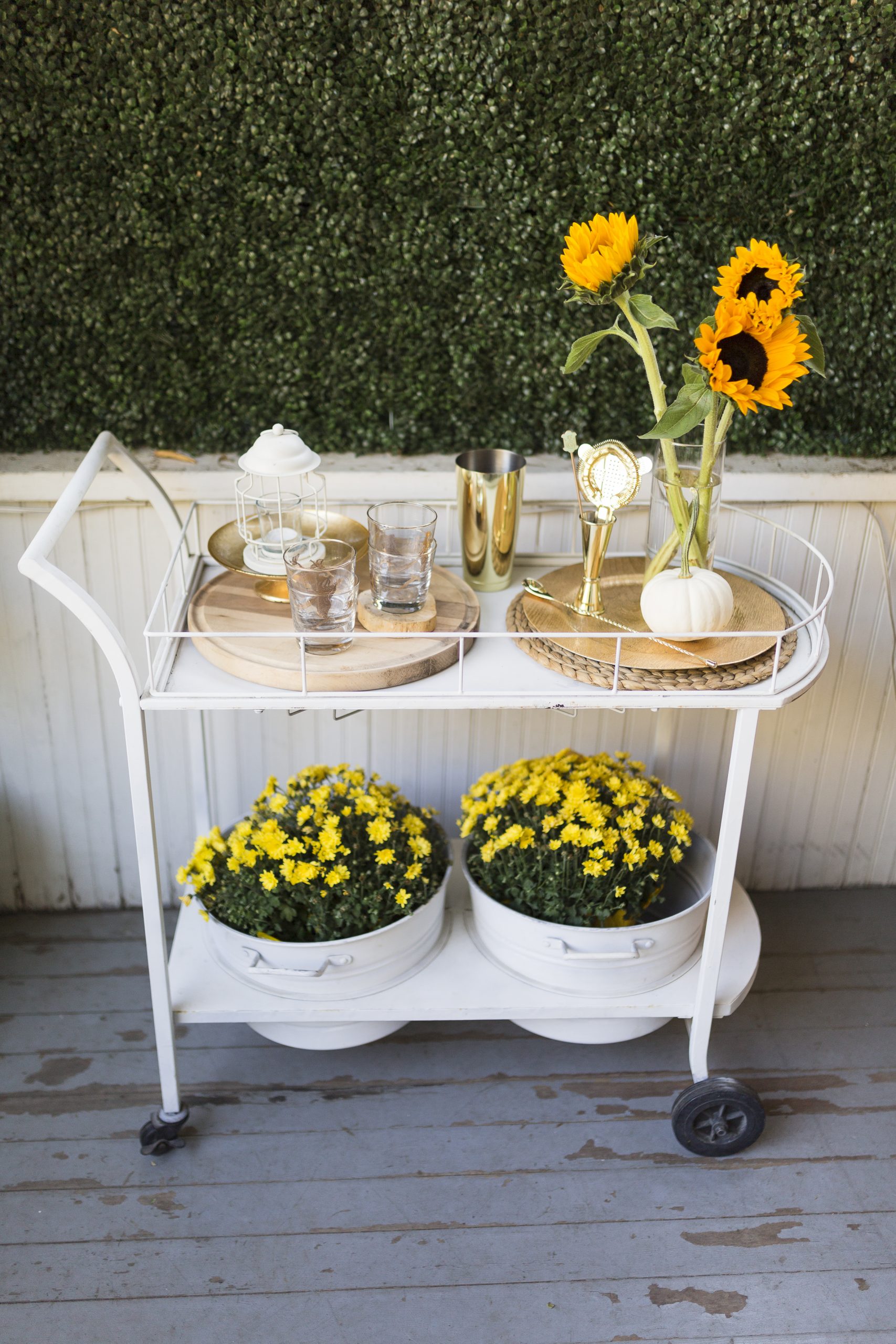 style your bar cart for fall-8