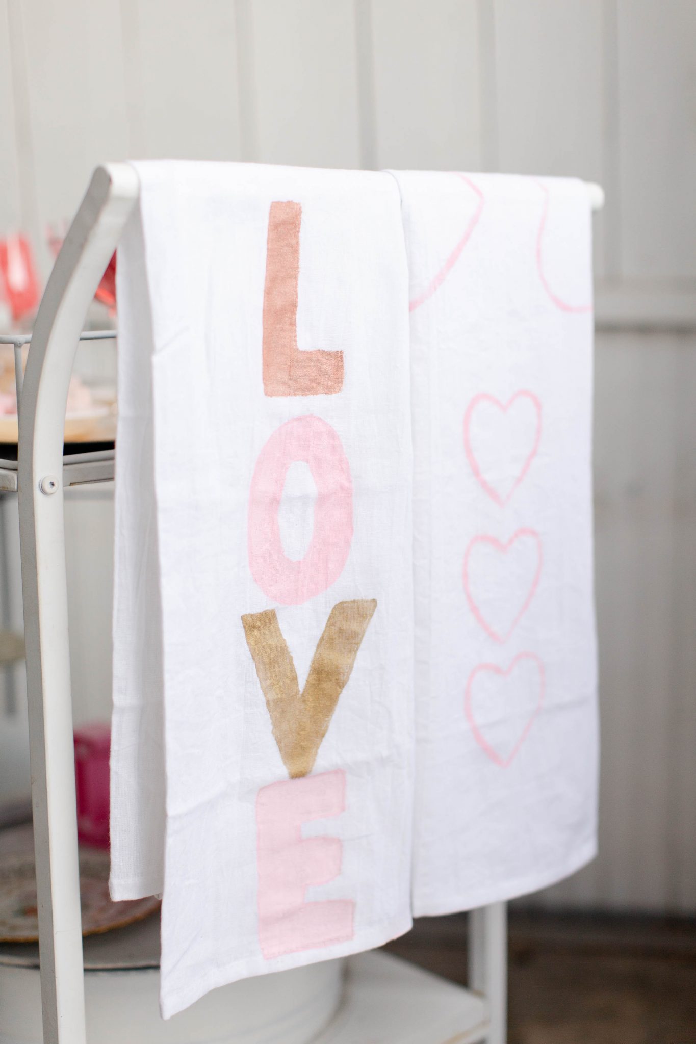 DIY HandPainted Tea Towels Kari Skelton