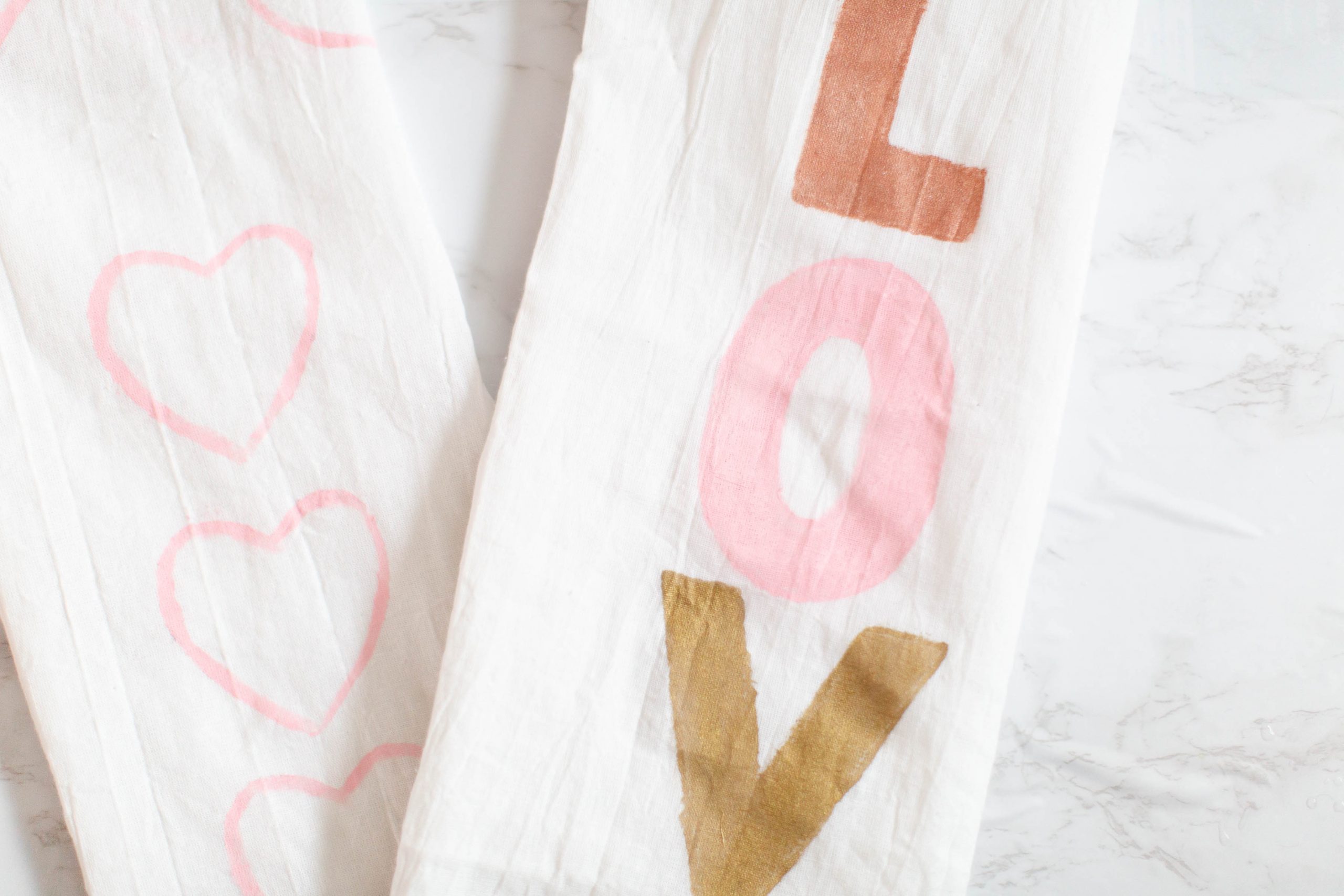 DIY Hand-painted tea towels-1