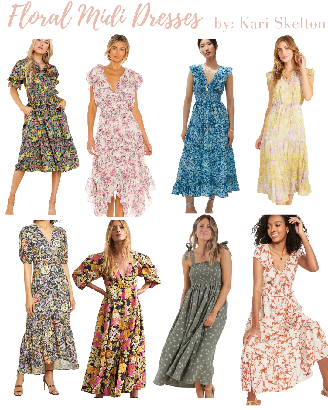 floral midi dresses