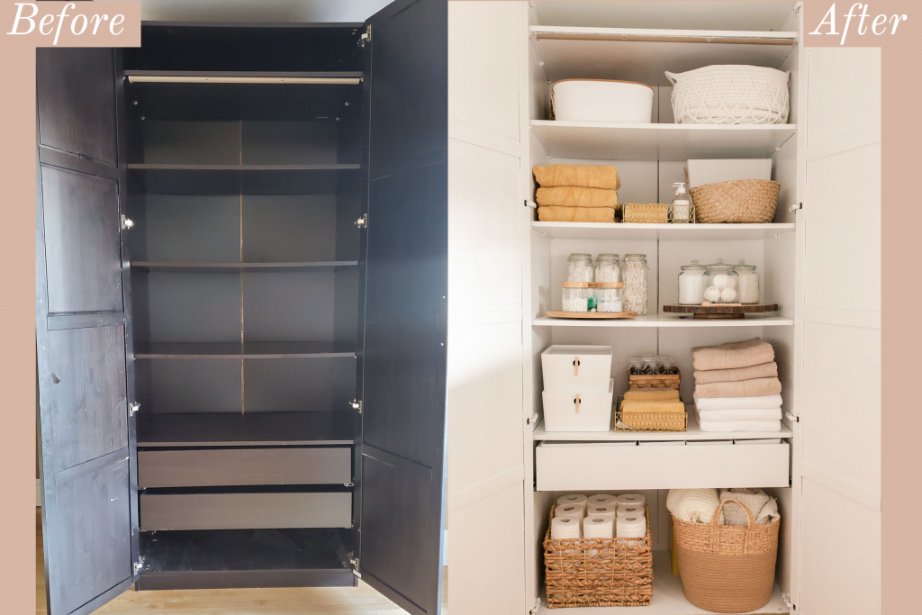 Ikea Hack Wardrobe Turned Linen Closet Kari Skelton