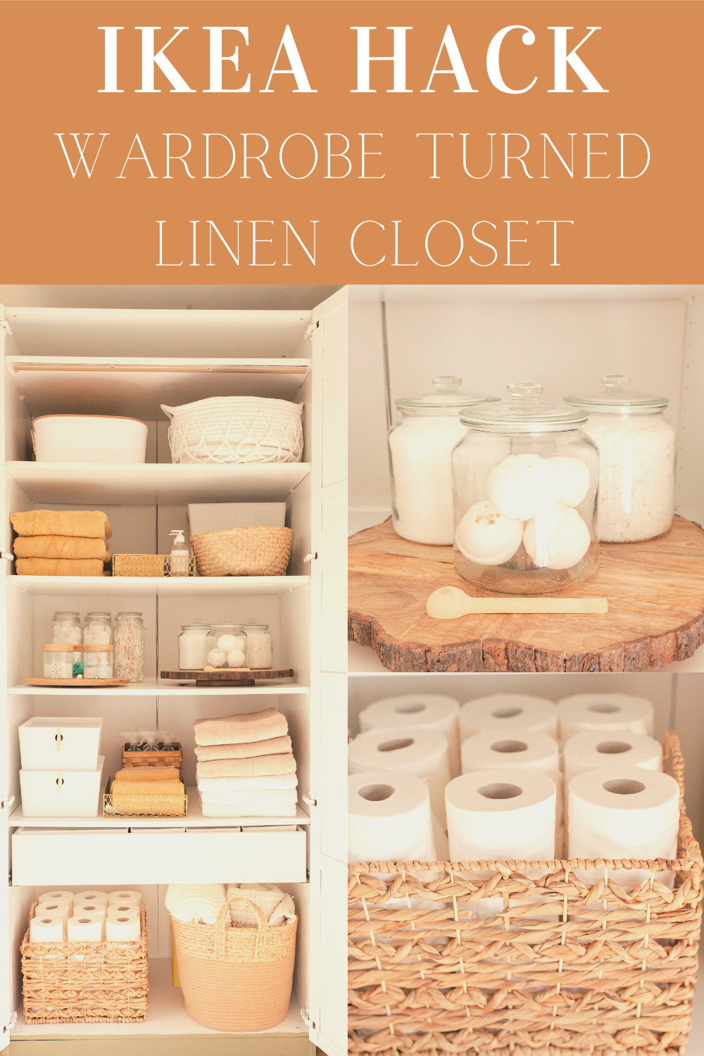 Ikea Hack: Wardrobe Turned Linen Closet - Kari Skelton