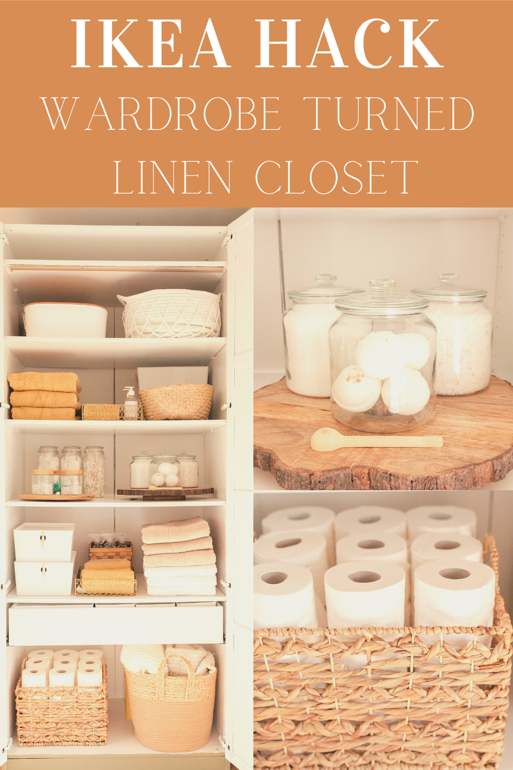 LINEN CLOSET ORGANISATION AND MAKEOVER USING IKEA STORAGE