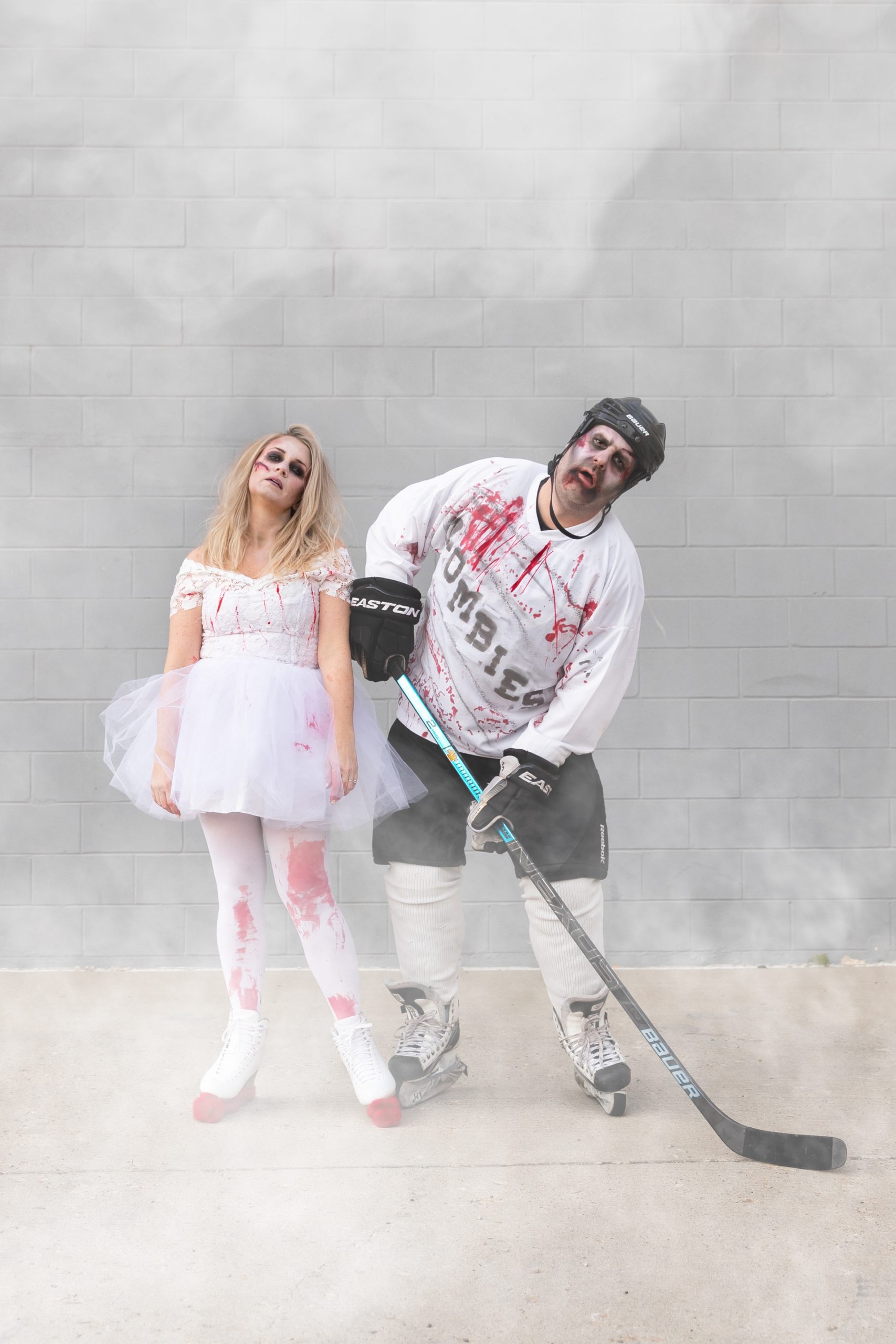 Zombie ice hockey player halloween trick or treating shirt, hoodie, sweater  and long sleeve