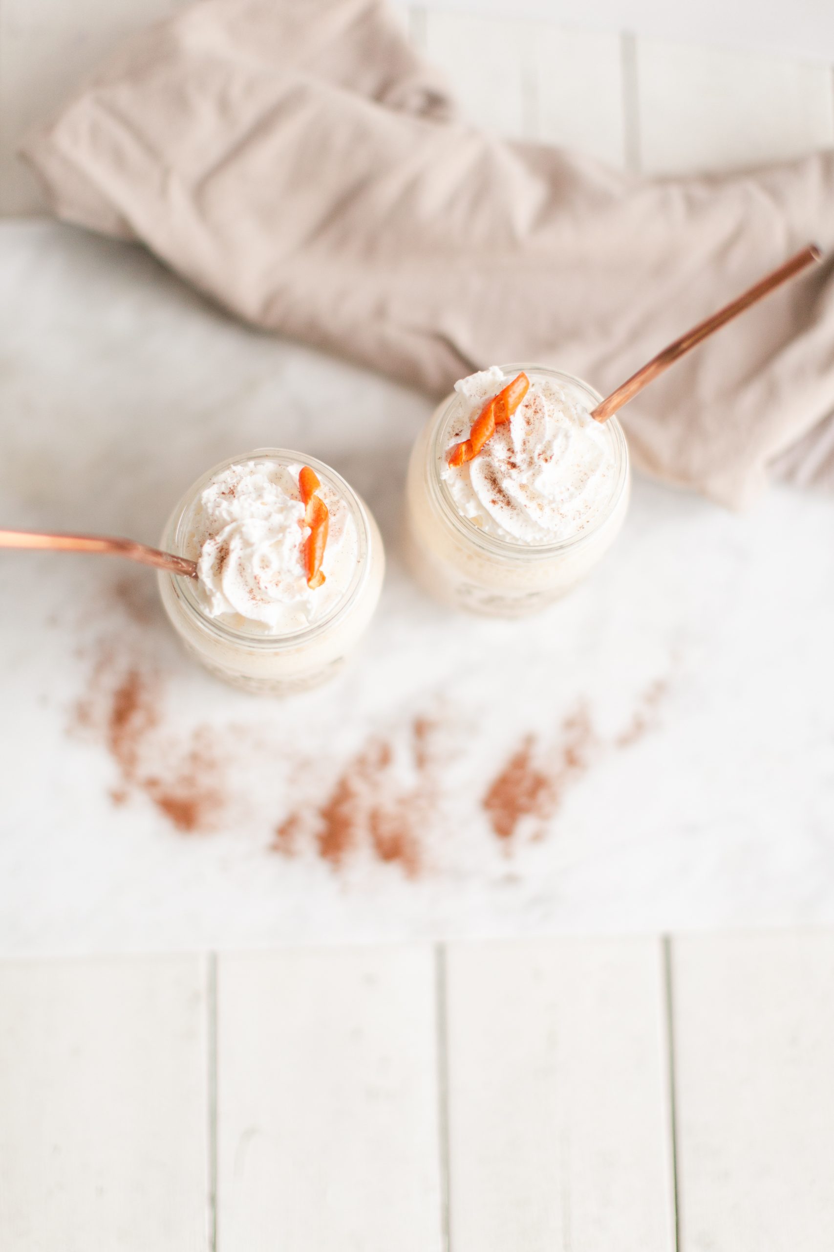 Coconut Christmas Orange Smoothie - Kari Skelton