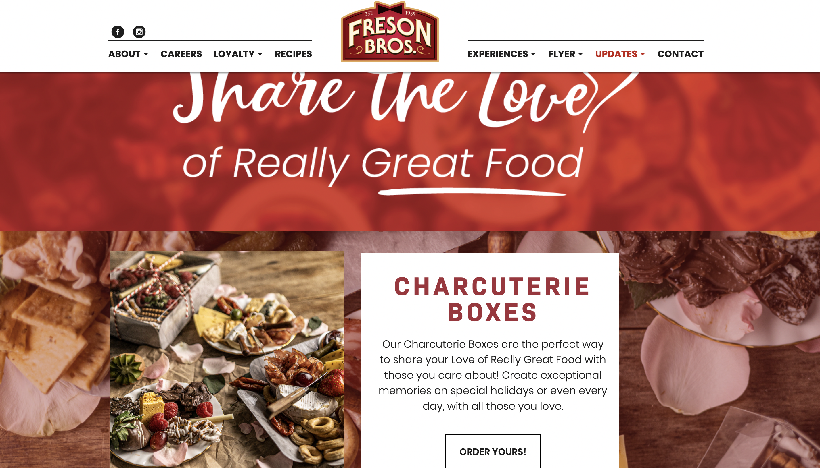 Freson Bros. Valentine's Charcuterie Boxes